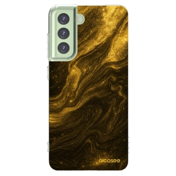 Picasee silikonový průhledný obal pro Samsung Galaxy S21 FE 5G - Černá