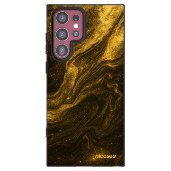 Picasee silikonový černý obal pro Samsung Galaxy S22 Ultra 5G - Černá