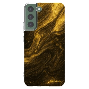 Picasee silikonový průhledný obal pro Samsung Galaxy S22+ 5G - Černá