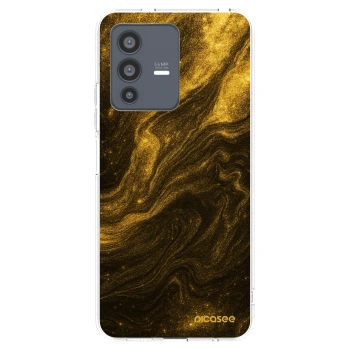 Picasee silikonový průhledný obal pro Vivo V23 5G - Černá