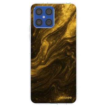 Picasee silikonový průhledný obal pro Honor X8 4G - Černá