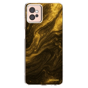 Picasee silikonový průhledný obal pro Motorola Moto G32 - Černá