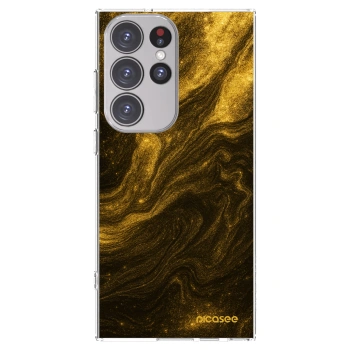 Picasee silikonový průhledný obal pro Samsung Galaxy S23 Ultra 5G - Černá