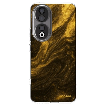 Picasee silikonový průhledný obal pro Honor 90 5G - Černá