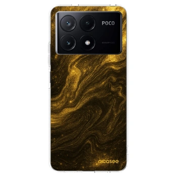 Picasee silikonový průhledný obal pro Xiaomi Poco X6 Pro - Černá