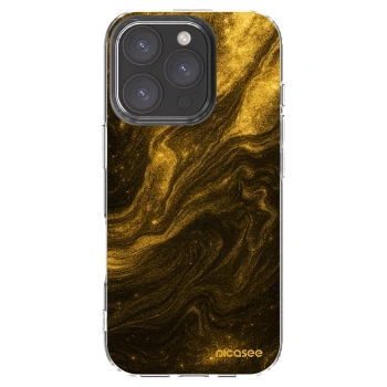 Picasee silikonový průhledný obal pro Apple iPhone 16 Pro - Černá
