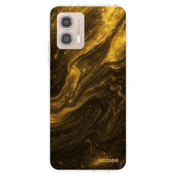Picasee silikonový průhledný obal pro Motorola Moto G53 5G - Černá