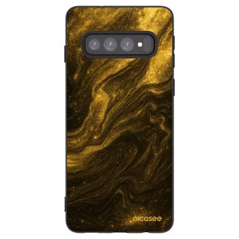 Picasee silikonový černý obal pro Samsung Galaxy S10 G973 - Černá