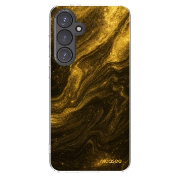 Picasee silikonový průhledný obal pro Samsung Galaxy S24 FE S721B - Černá