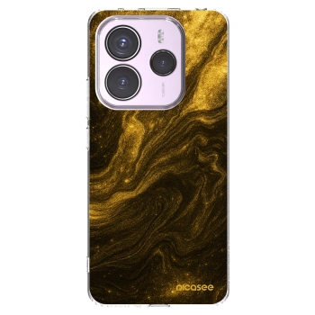 Picasee silikonový průhledný obal pro Xiaomi Redmi Note 14 5G - Černá