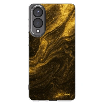 Picasee silikonový průhledný obal pro Samsung Galaxy S25 Edge 5G - Černá