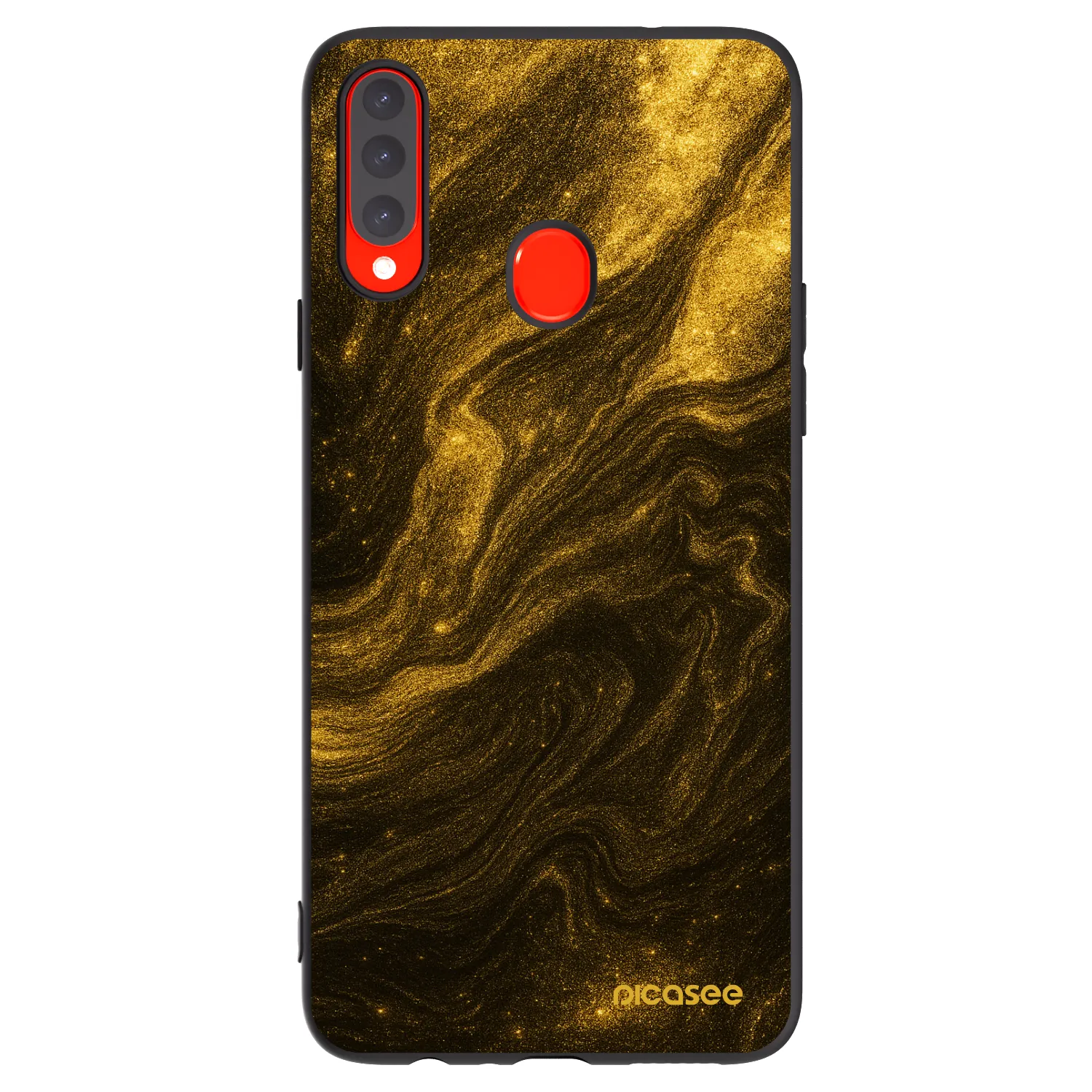 Picasee silikonový černý obal pro Samsung Galaxy A20s - Černá