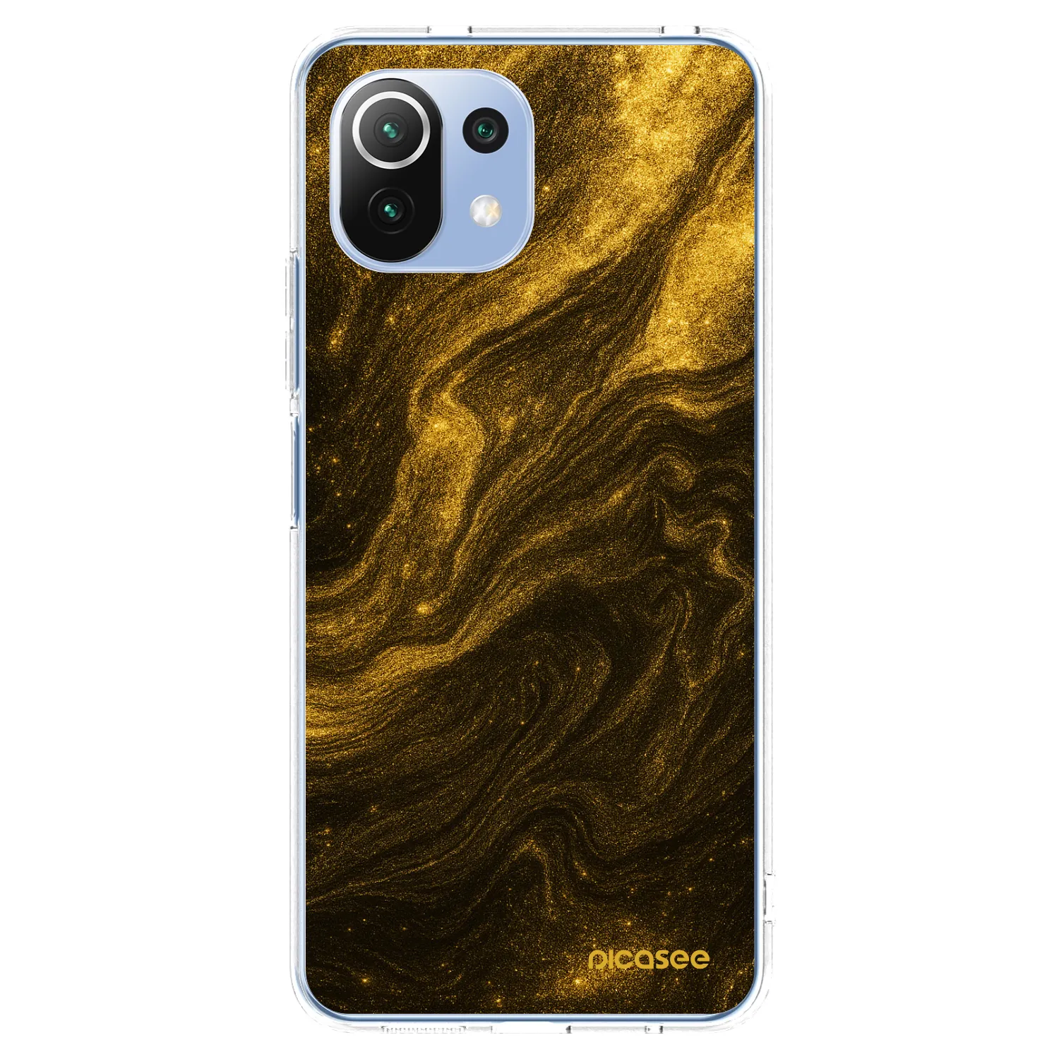 Picasee silikonový průhledný obal pro Xiaomi Mi 11 Lite - Černá