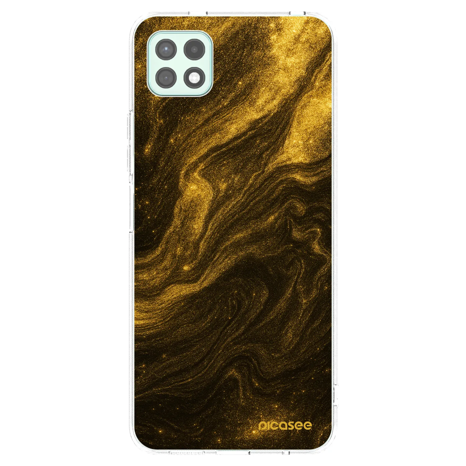 Picasee silikonový průhledný obal pro Samsung Galaxy A22 A226B 5G - Černá