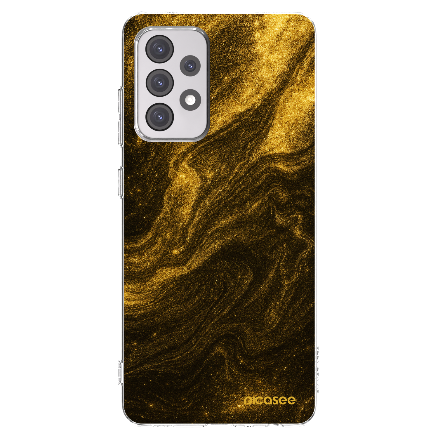 Picasee silikonový průhledný obal pro Samsung Galaxy A52s 5G A528B - Černá