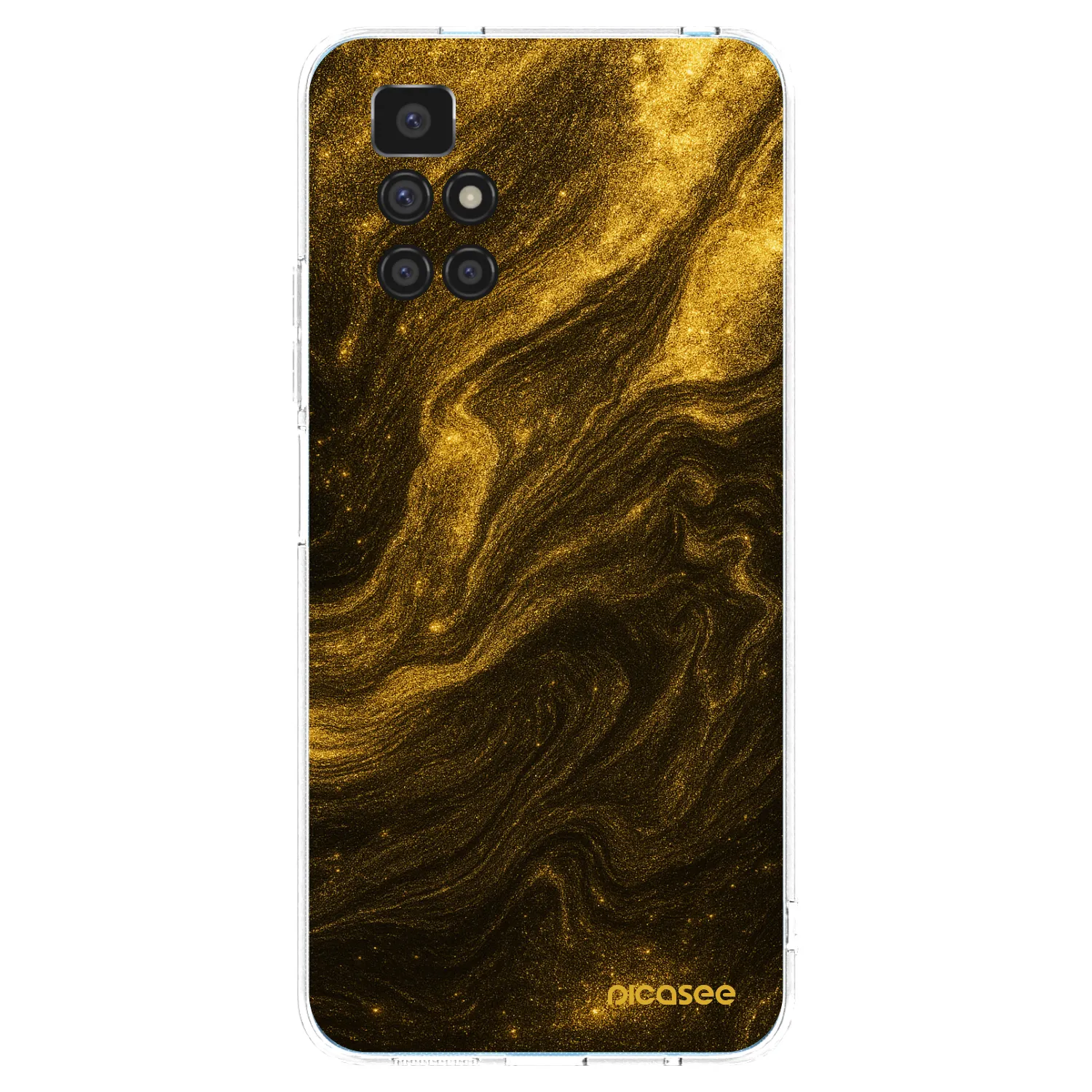Picasee silikonový průhledný obal pro Xiaomi Redmi 10 - Černá