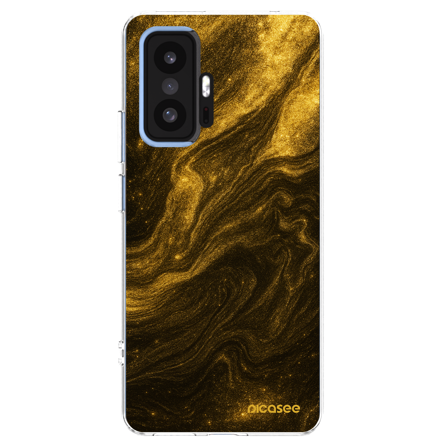 Picasee silikonový průhledný obal pro Xiaomi 11T - Černá