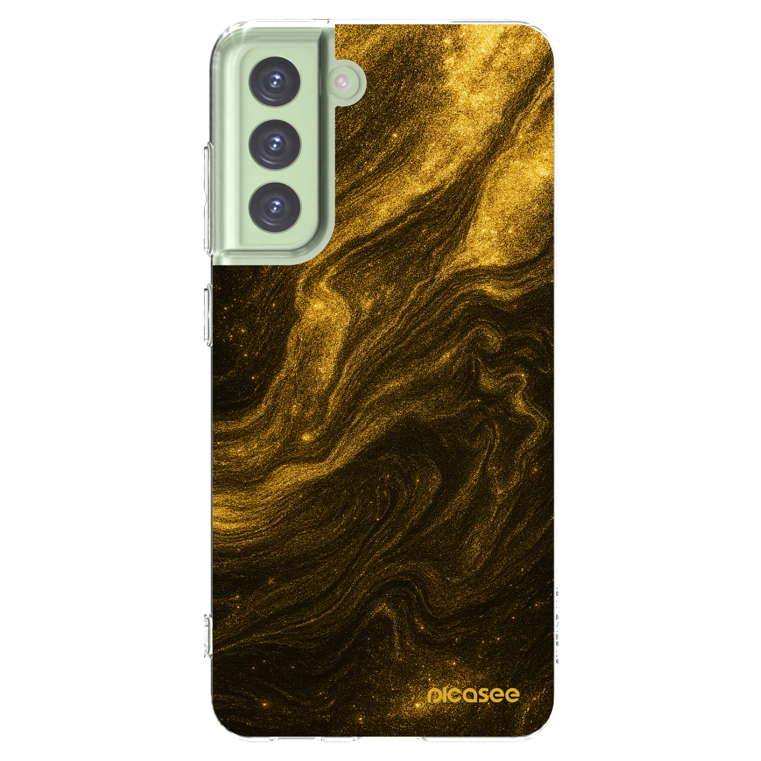 Picasee silikonový průhledný obal pro Samsung Galaxy S21 FE 5G - Černá