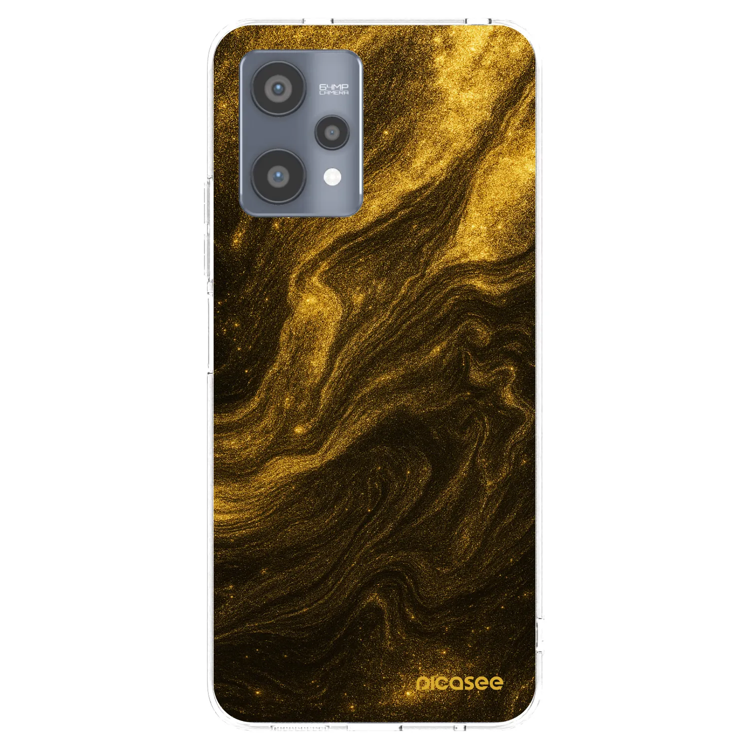 Picasee silikonový průhledný obal pro Realme 9 Pro 5G - Černá