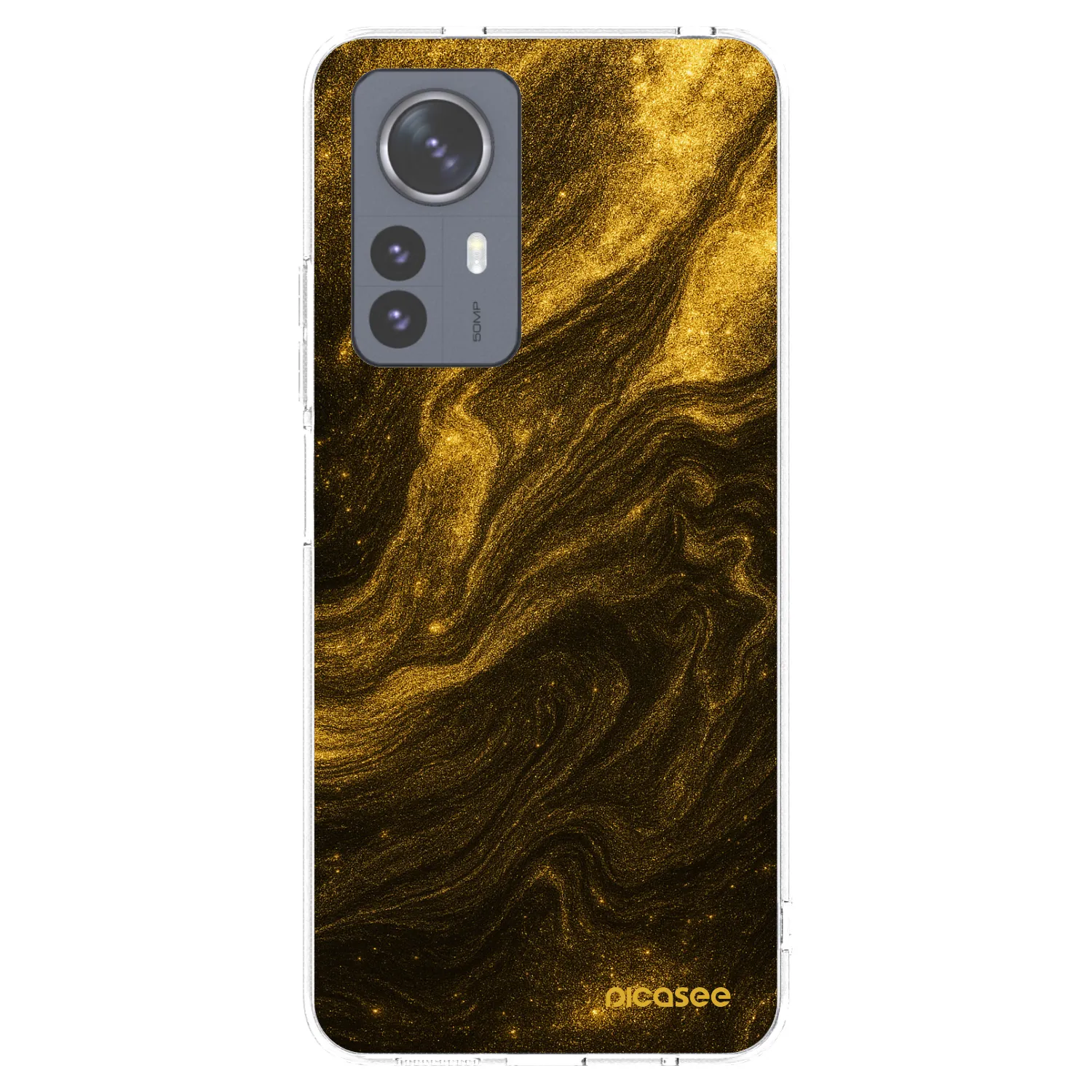 Picasee silikonový průhledný obal pro Xiaomi 12 Pro - Černá