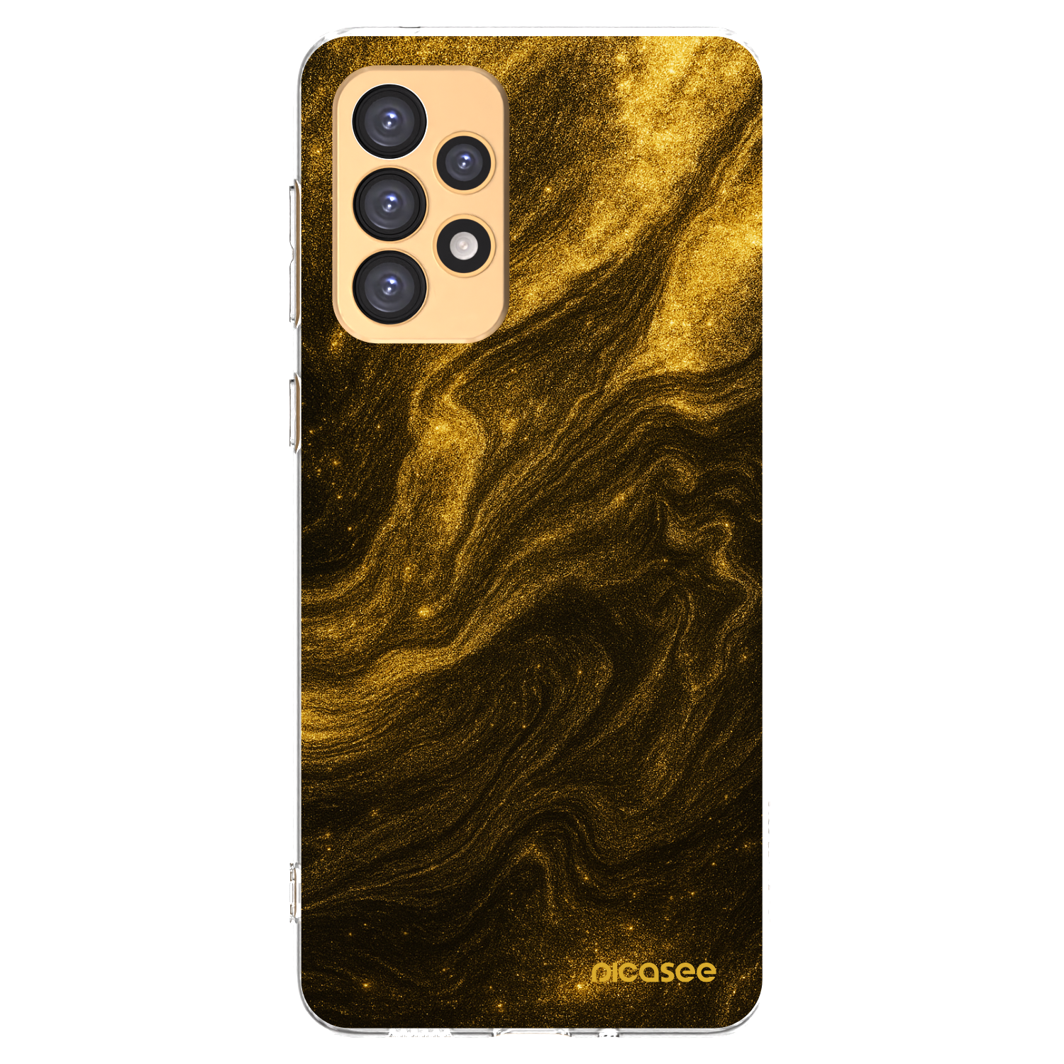 Picasee silikonový průhledný obal pro Samsung Galaxy A33 5G A336 - Černá