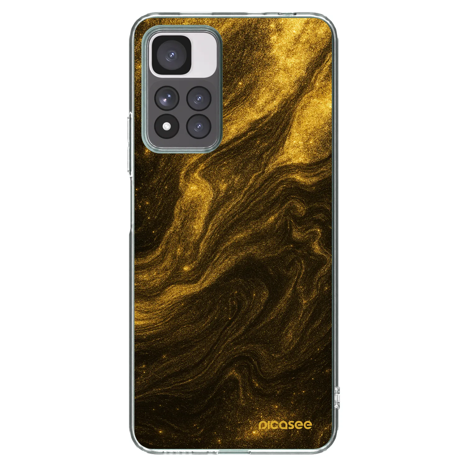Picasee silikonový průhledný obal pro Xiaomi Redmi Note 11 Pro+ 5G - Černá