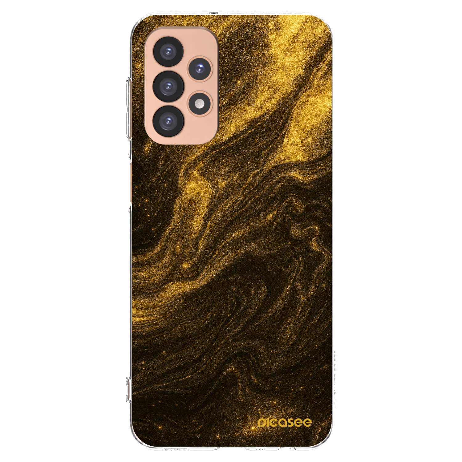 Picasee silikonový průhledný obal pro Samsung Galaxy A23 A236B 5G - Černá