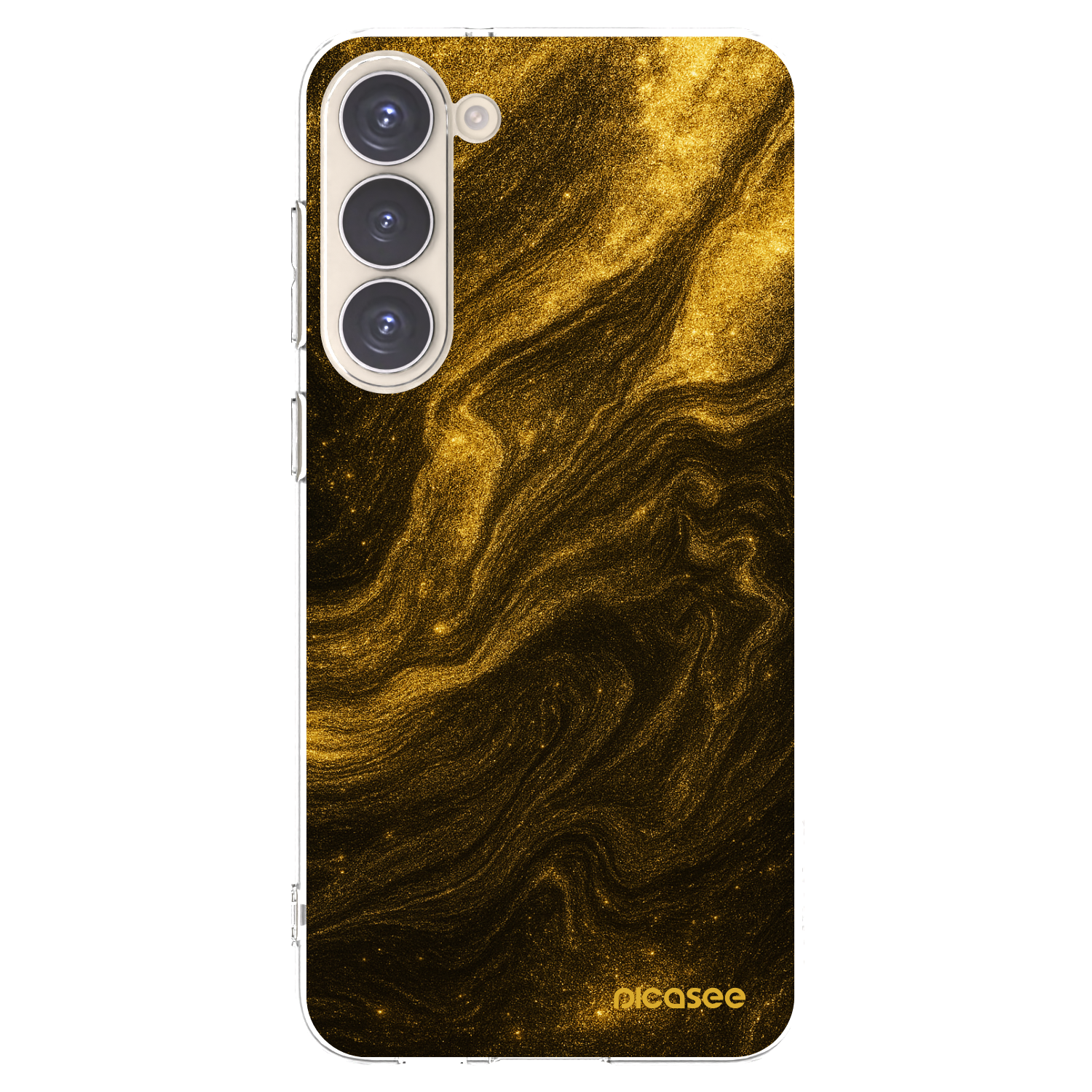 Picasee silikonový průhledný obal pro Samsung Galaxy S23+ 5G - Černá