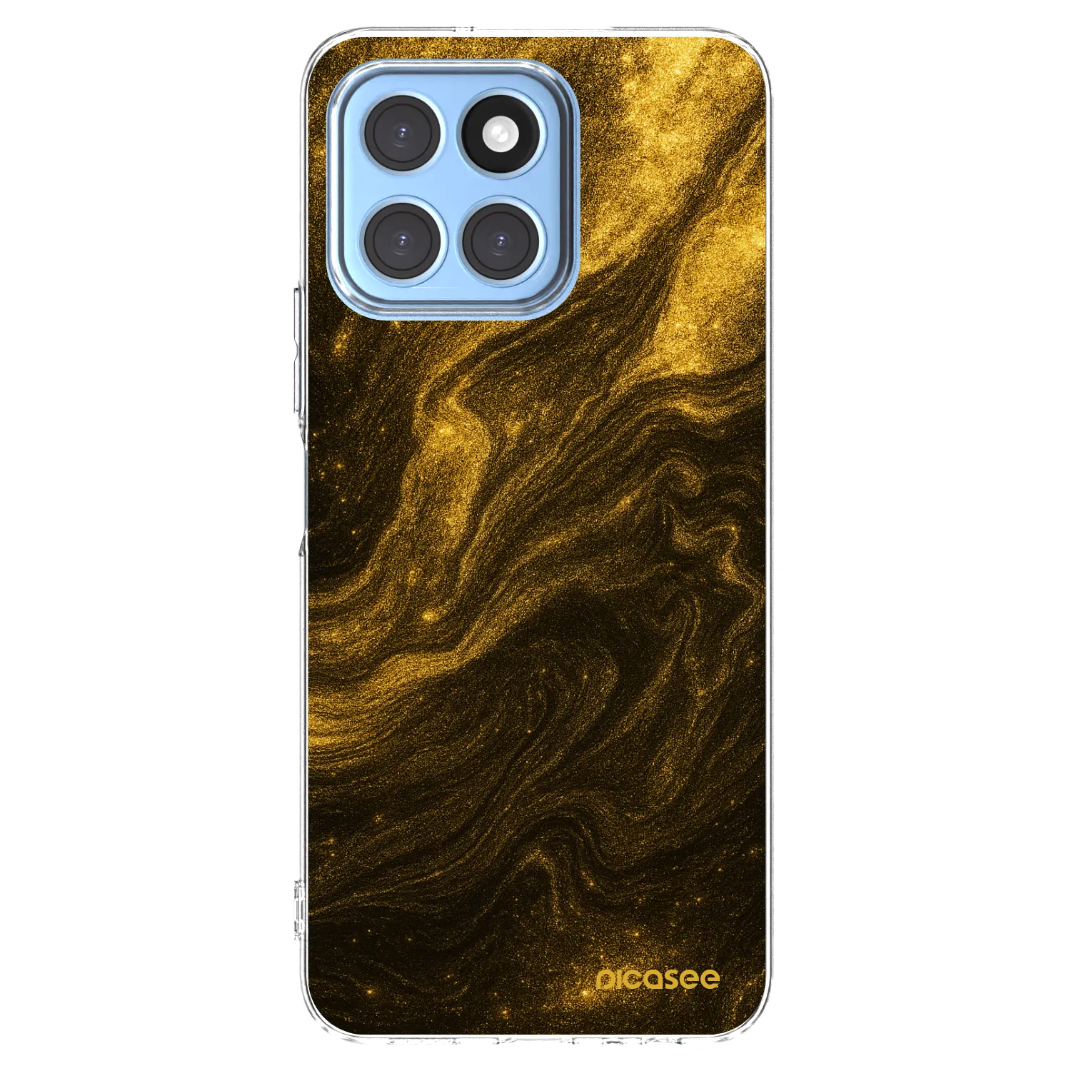 Picasee silikonový průhledný obal pro Honor X8 5G - Černá