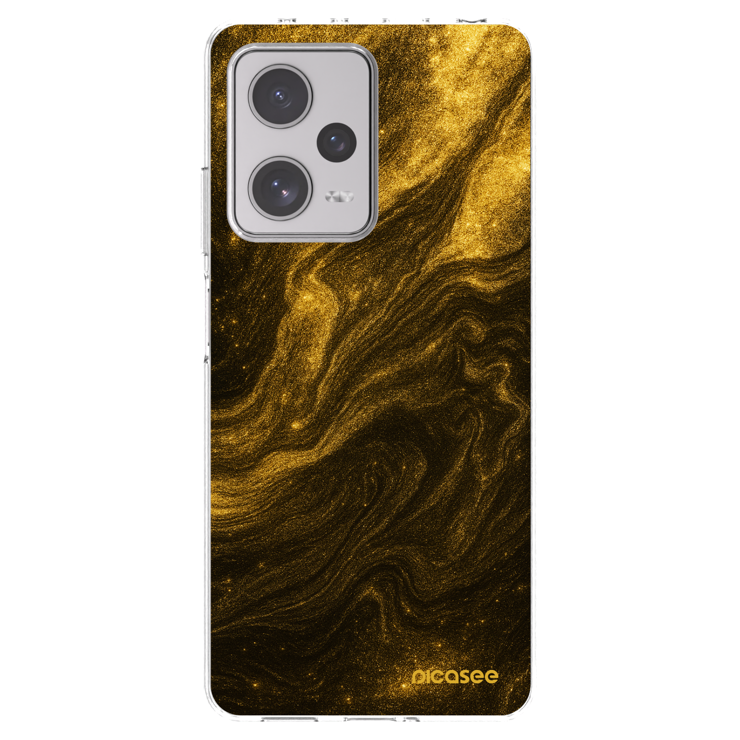 Picasee silikonový průhledný obal pro Xiaomi Redmi Note 12 Pro+ 5G - Černá