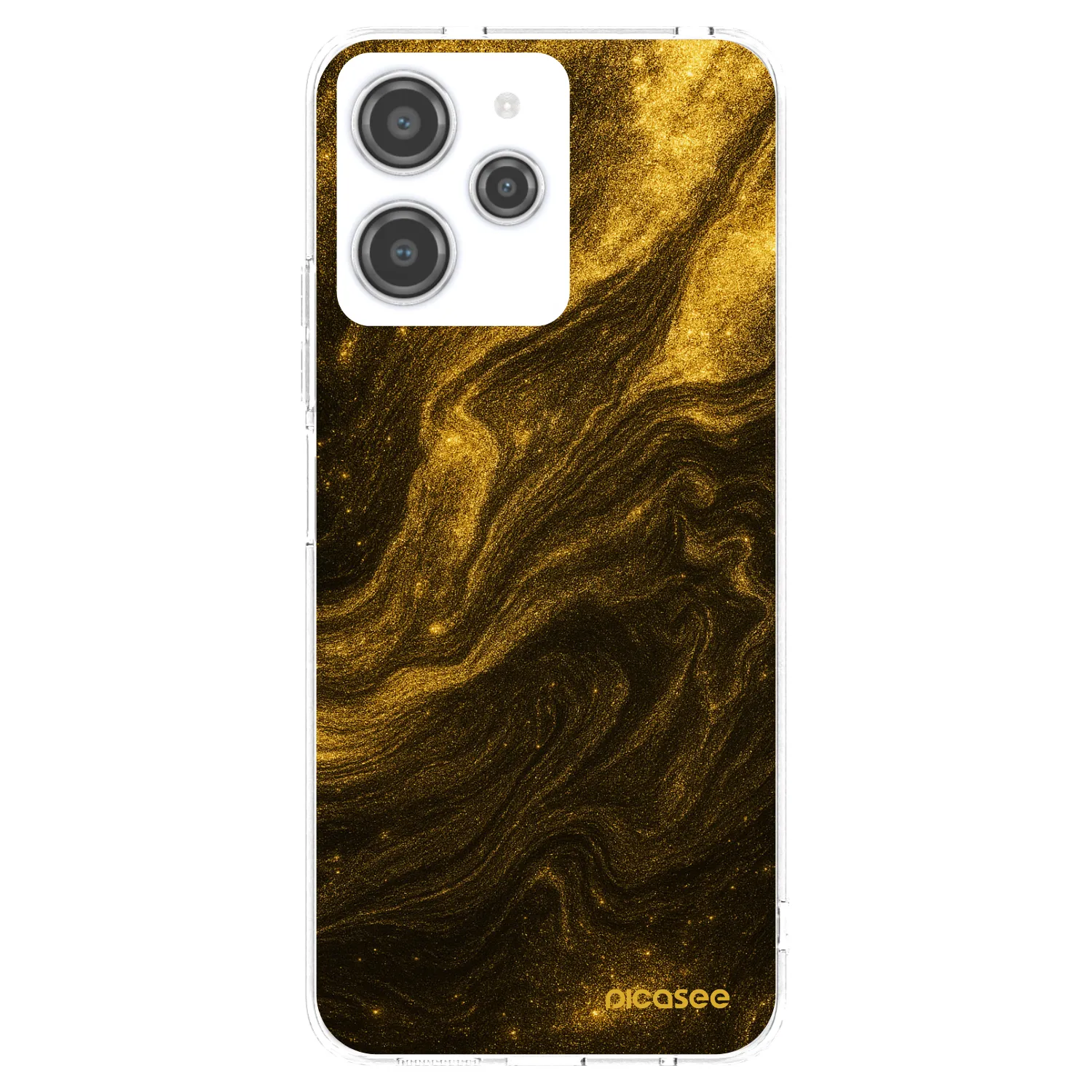 Picasee silikonový průhledný obal pro Xiaomi Redmi 12 4G - Černá