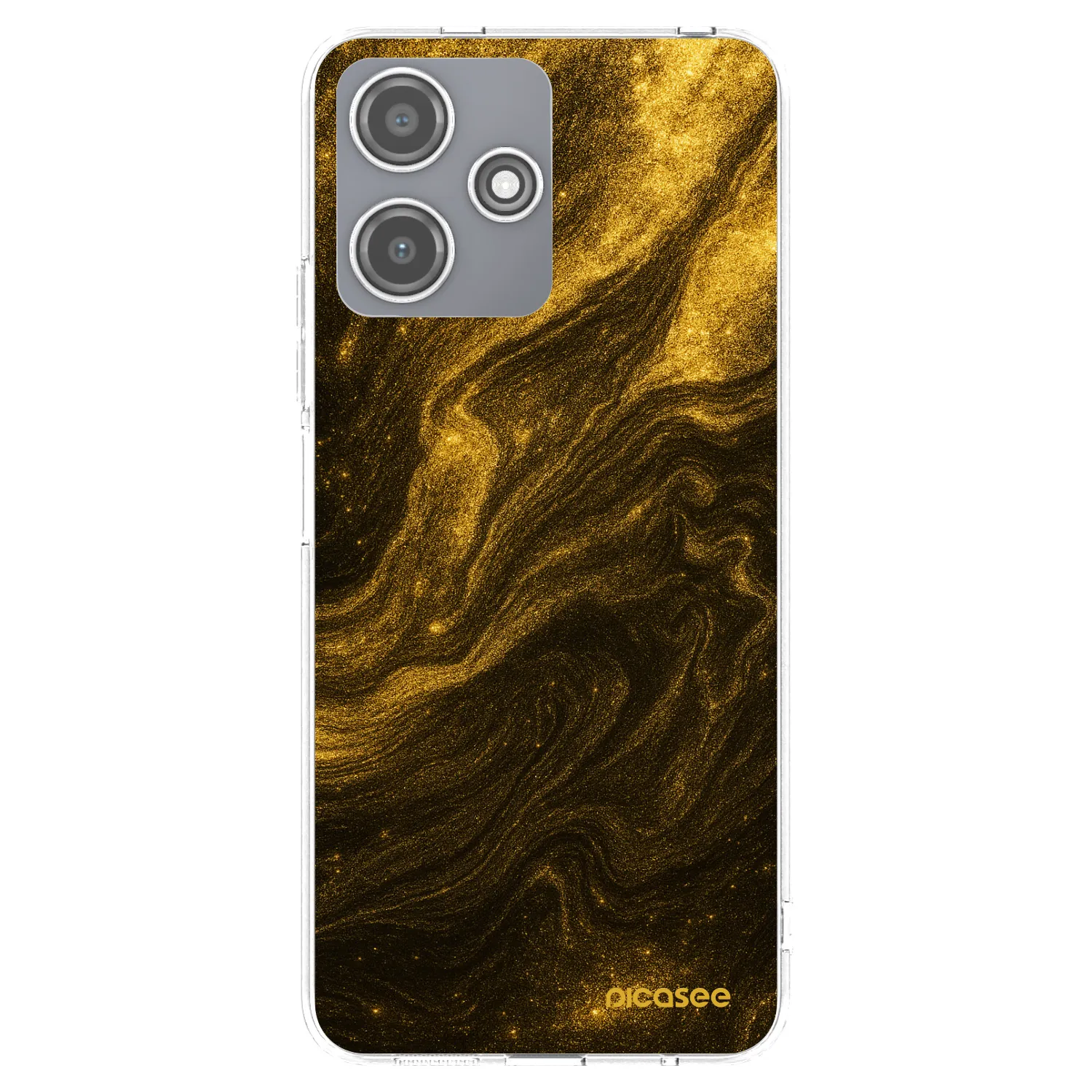 Picasee silikonový průhledný obal pro Xiaomi Redmi 12 5G - Černá