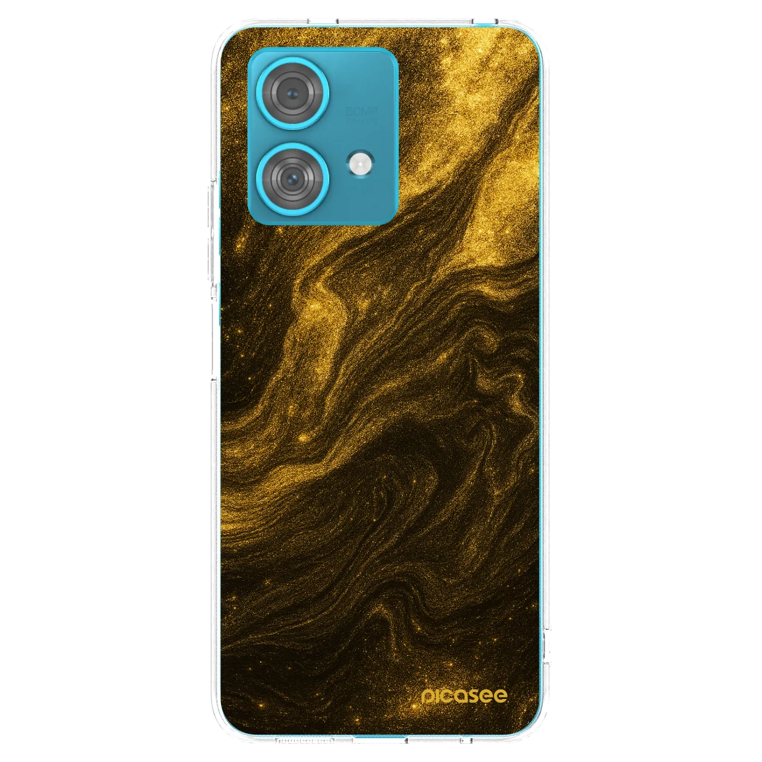Picasee silikonový průhledný obal pro Motorola Edge 40 Neo - Černá