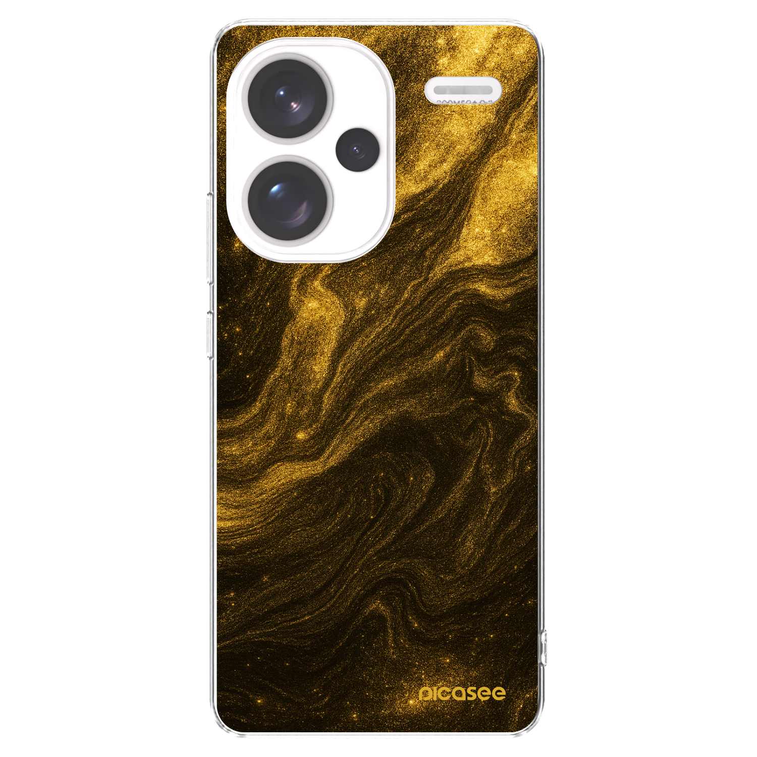 Picasee silikonový průhledný obal pro Xiaomi Redmi Note 13 Pro+ 5G - Černá