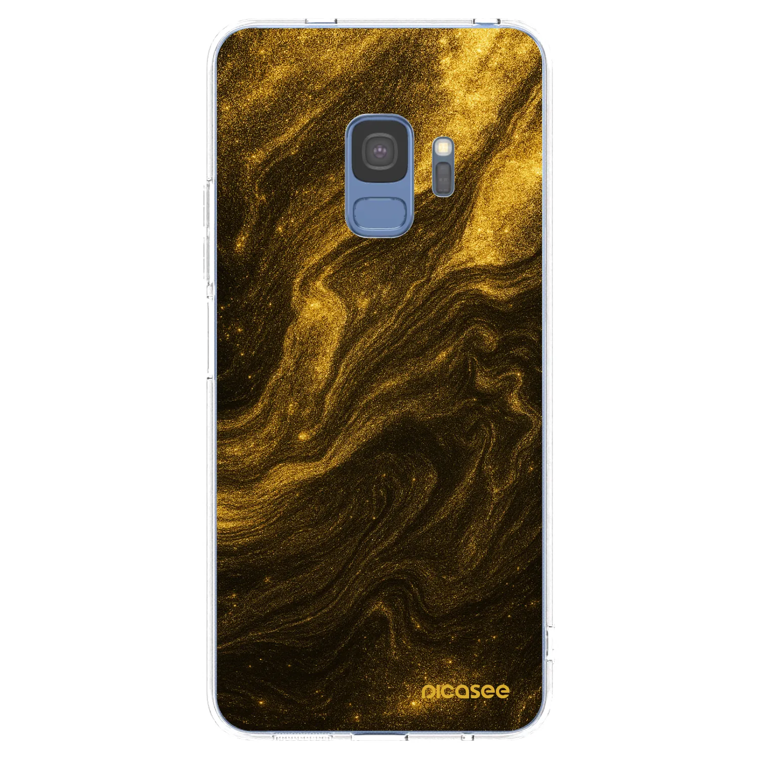 Picasee silikonový průhledný obal pro Samsung Galaxy S9 G960F - Černá