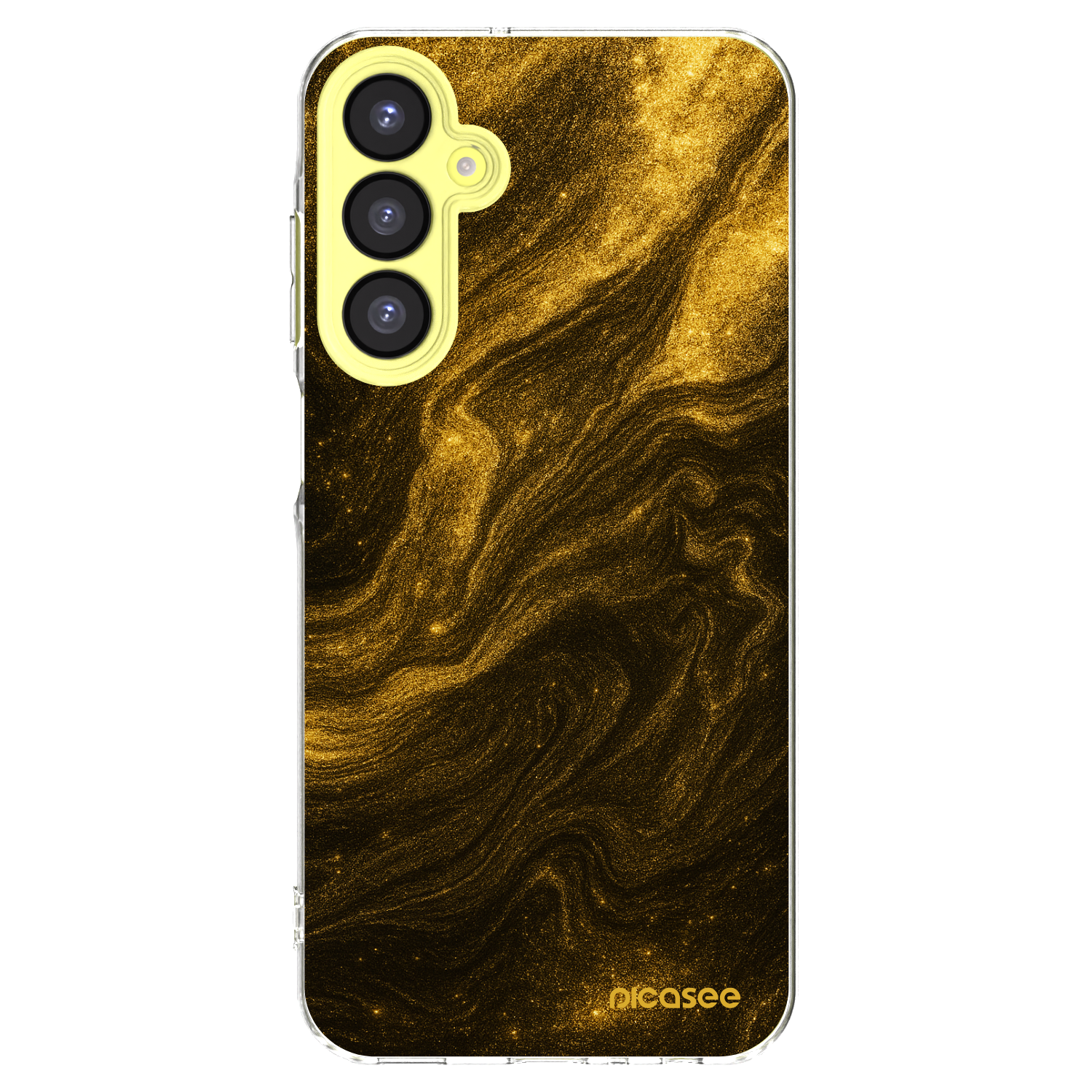 Picasee silikonový průhledný obal pro Samsung Galaxy A25 A256B 5G - Černá