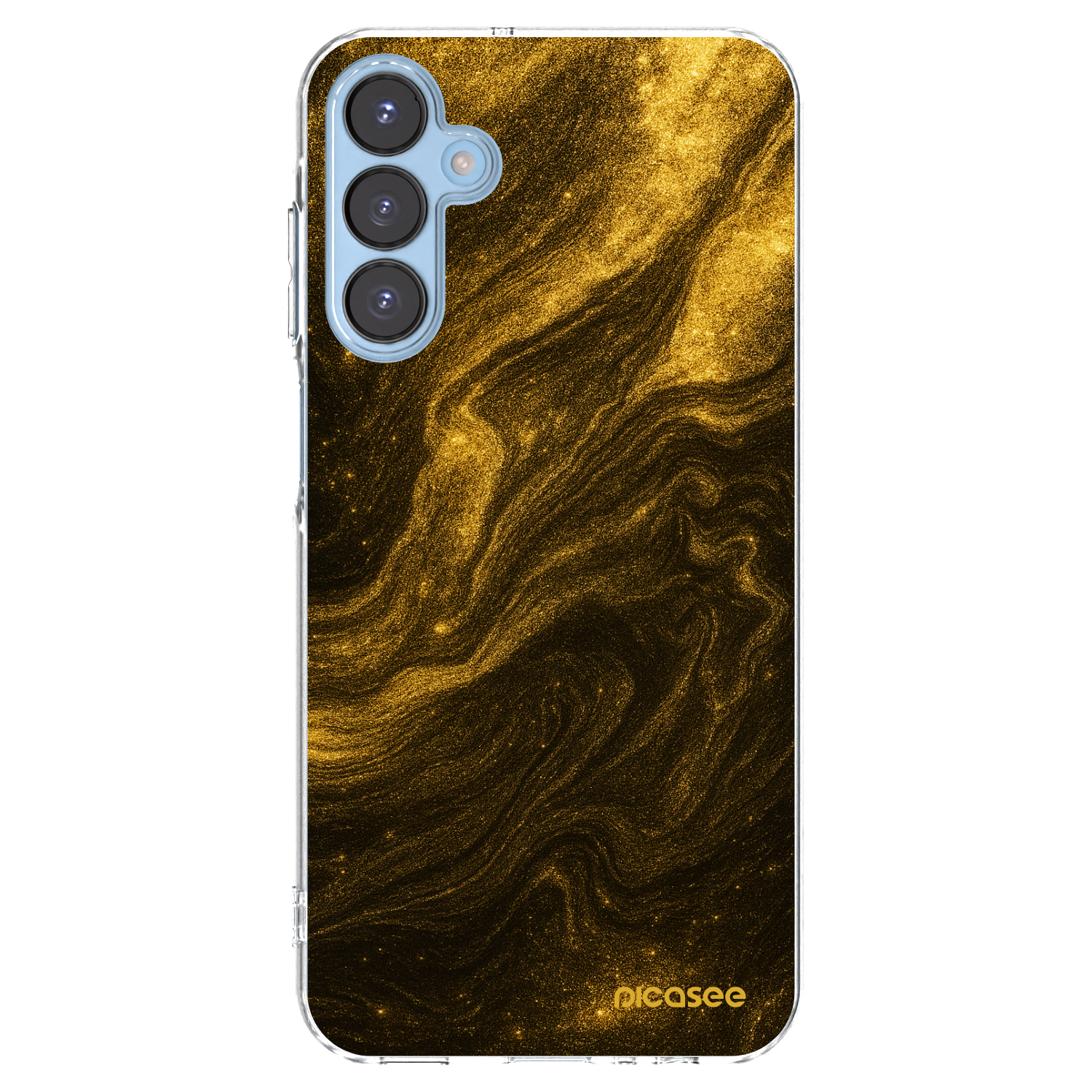 Picasee silikonový průhledný obal pro Samsung Galaxy A15 A156B 5G - Černá