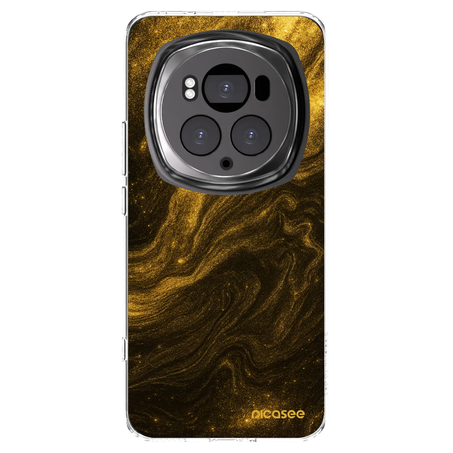 Picasee silikonový průhledný obal pro Honor Magic6 Pro - Černá