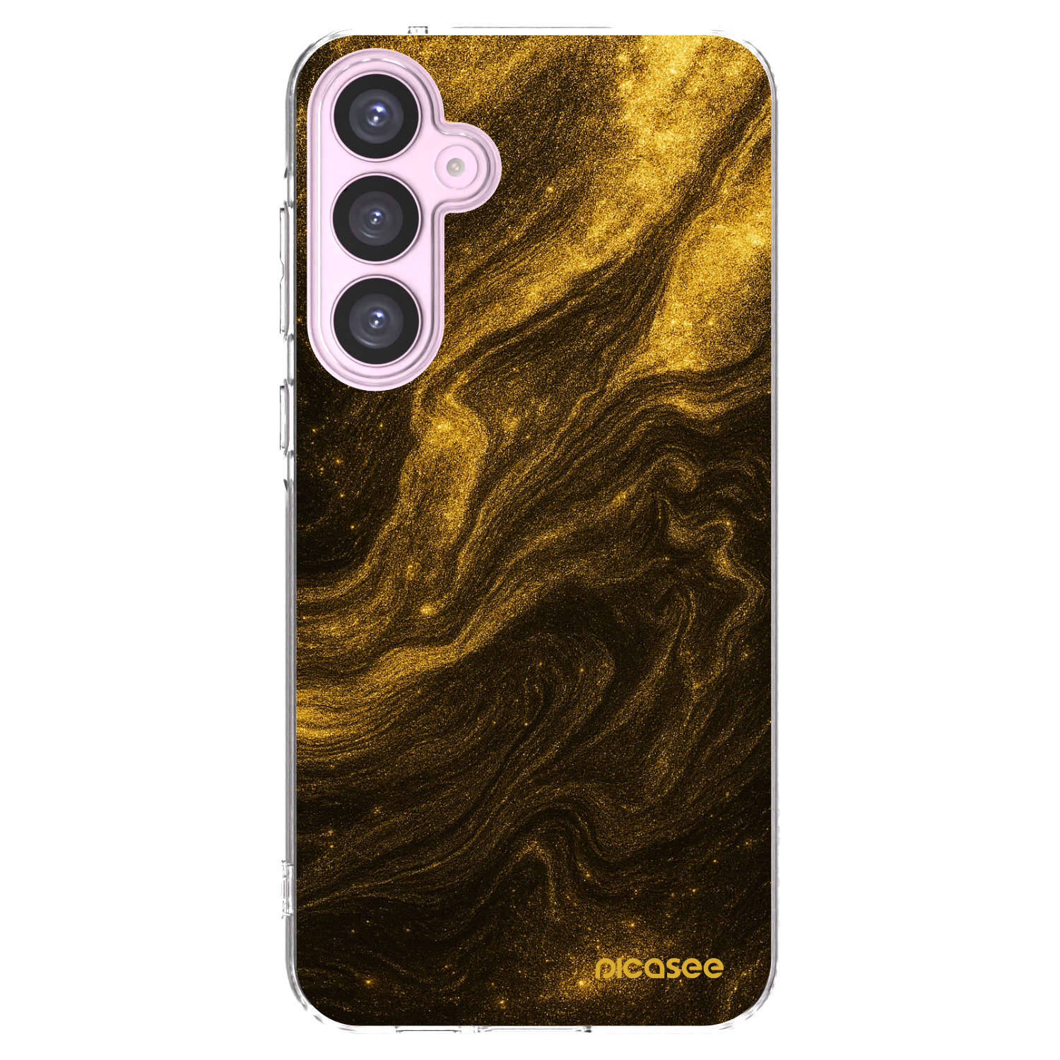 Picasee silikonový průhledný obal pro Samsung Galaxy A55 5G A556B - Černá