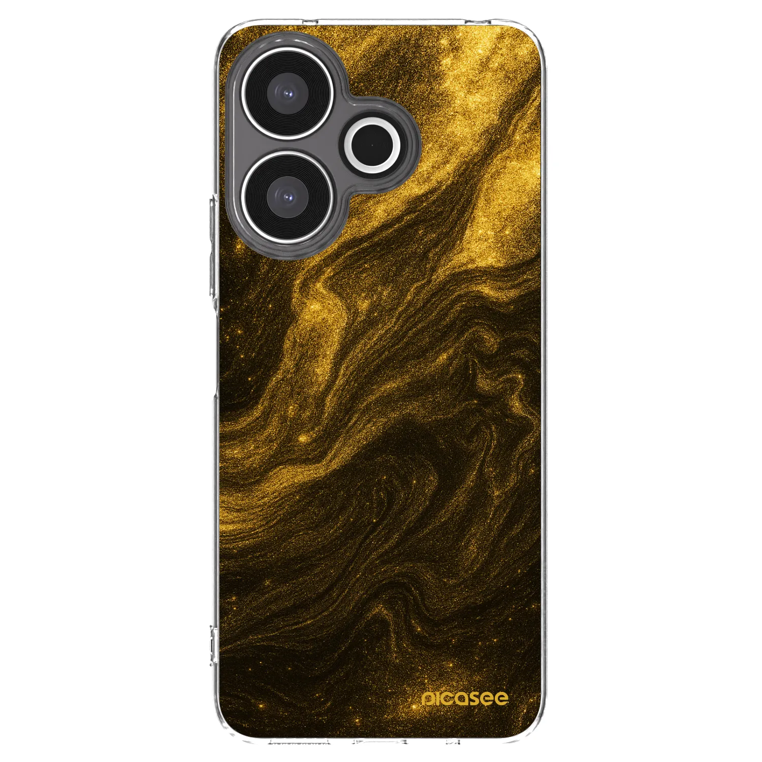 Picasee silikonový průhledný obal pro Xiaomi Redmi 13 4G - Černá