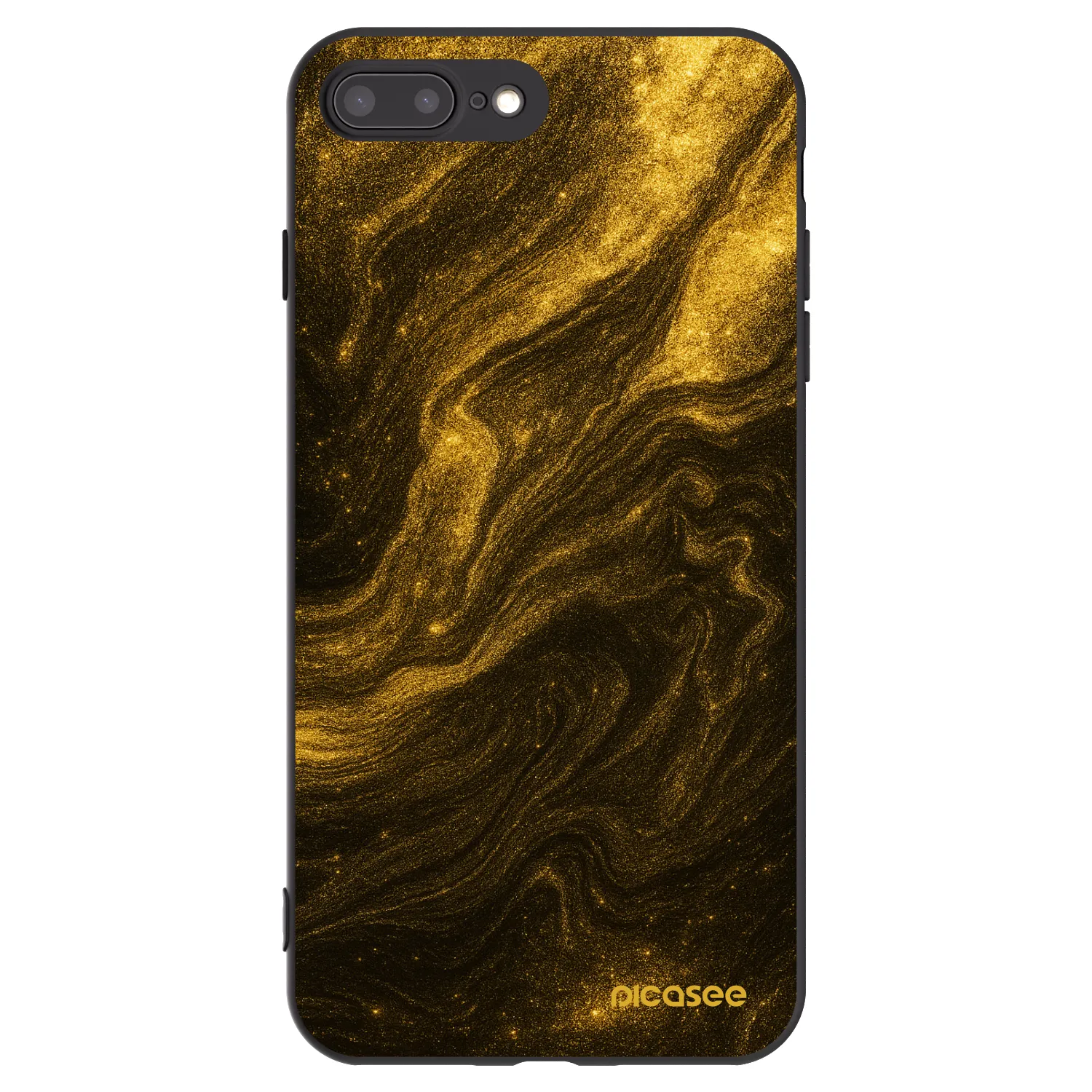 Picasee silikonový černý obal pro Apple iPhone 7 Plus - Černá