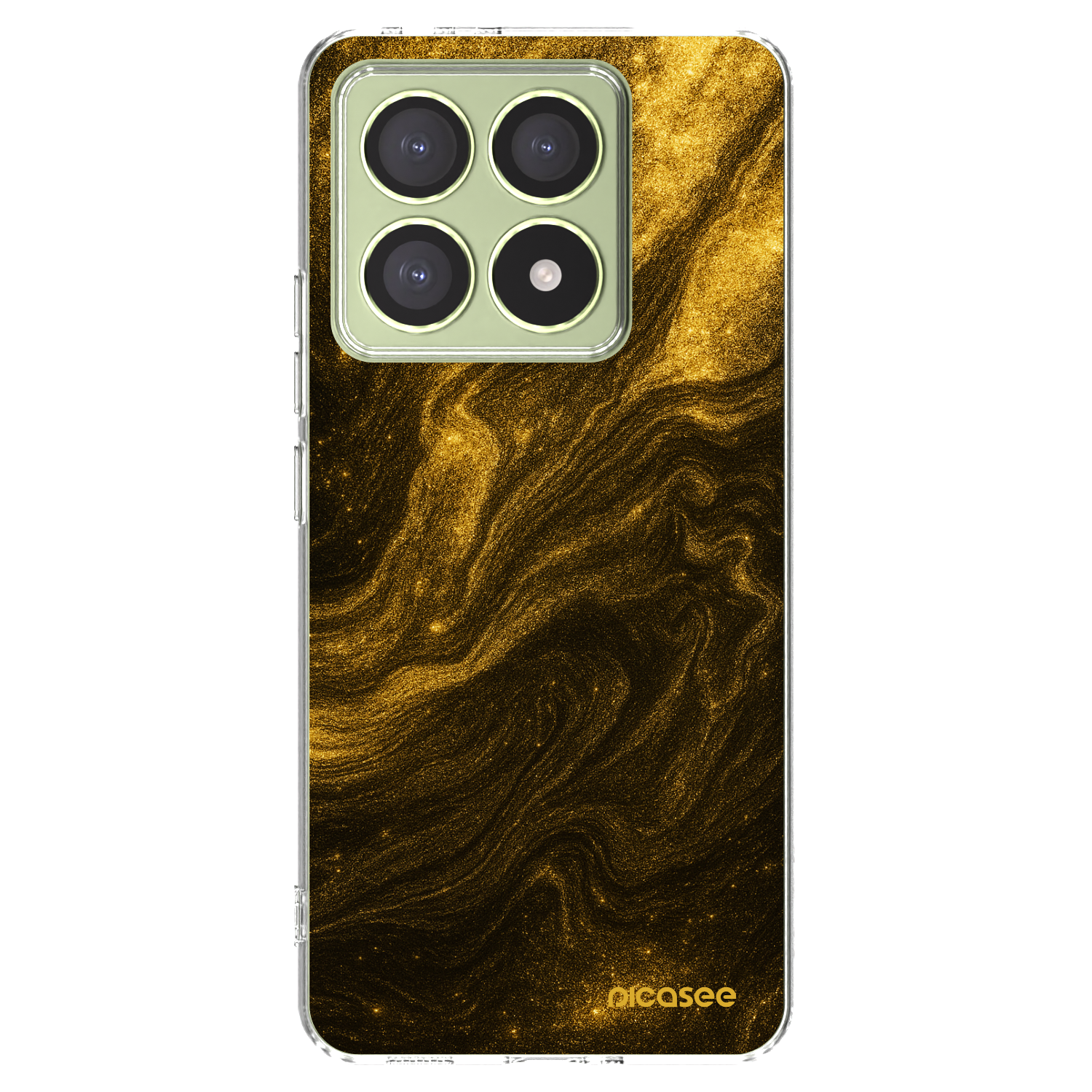 Picasee silikonový průhledný obal pro Xiaomi 14T - Černá