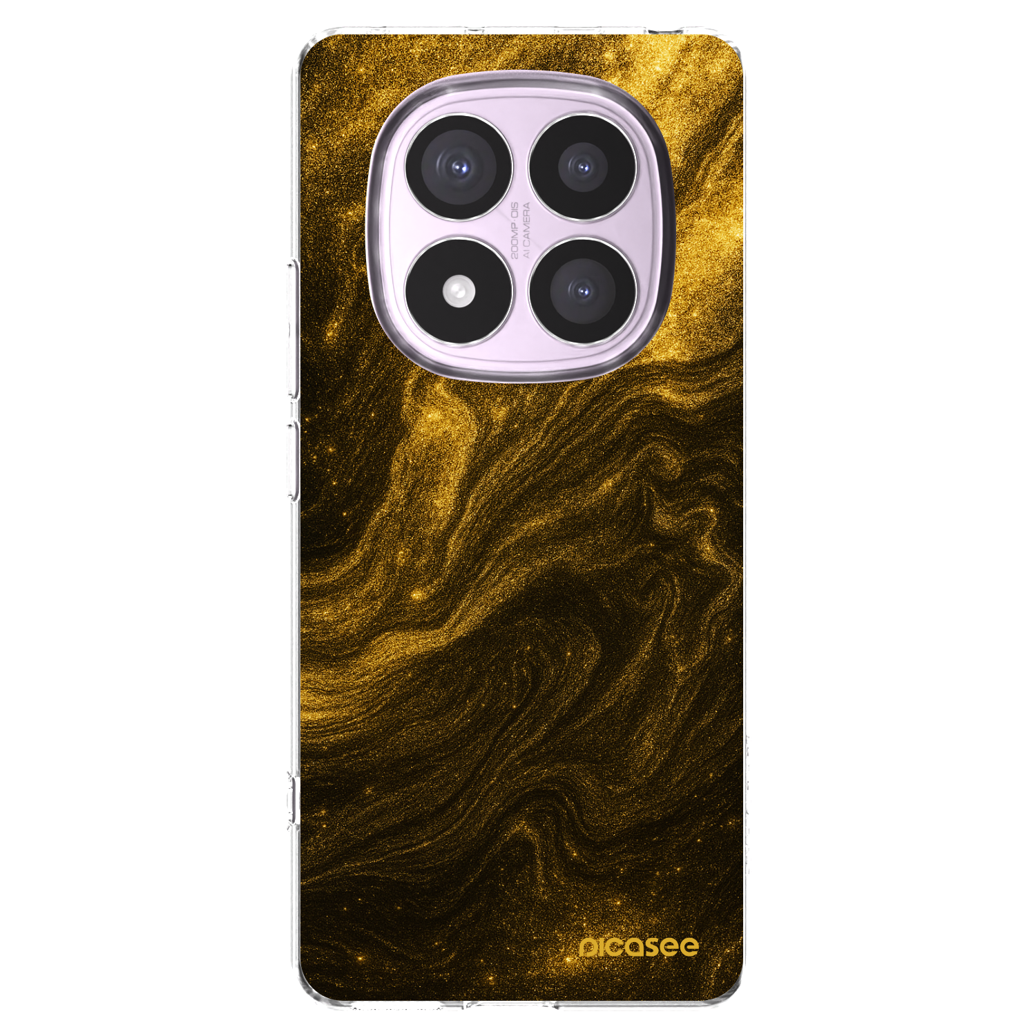 Picasee silikonový průhledný obal pro Xiaomi Redmi Note 14 Pro 5G - Černá