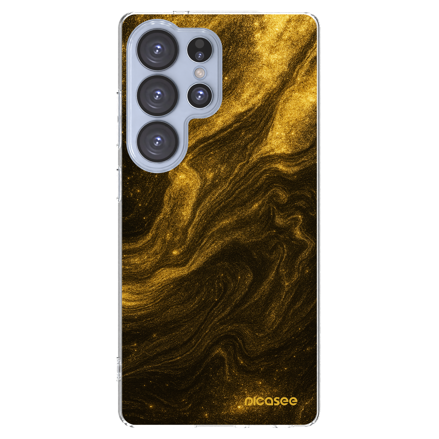 Picasee silikonový průhledný obal pro Samsung Galaxy S25 Ultra 5G - Černá