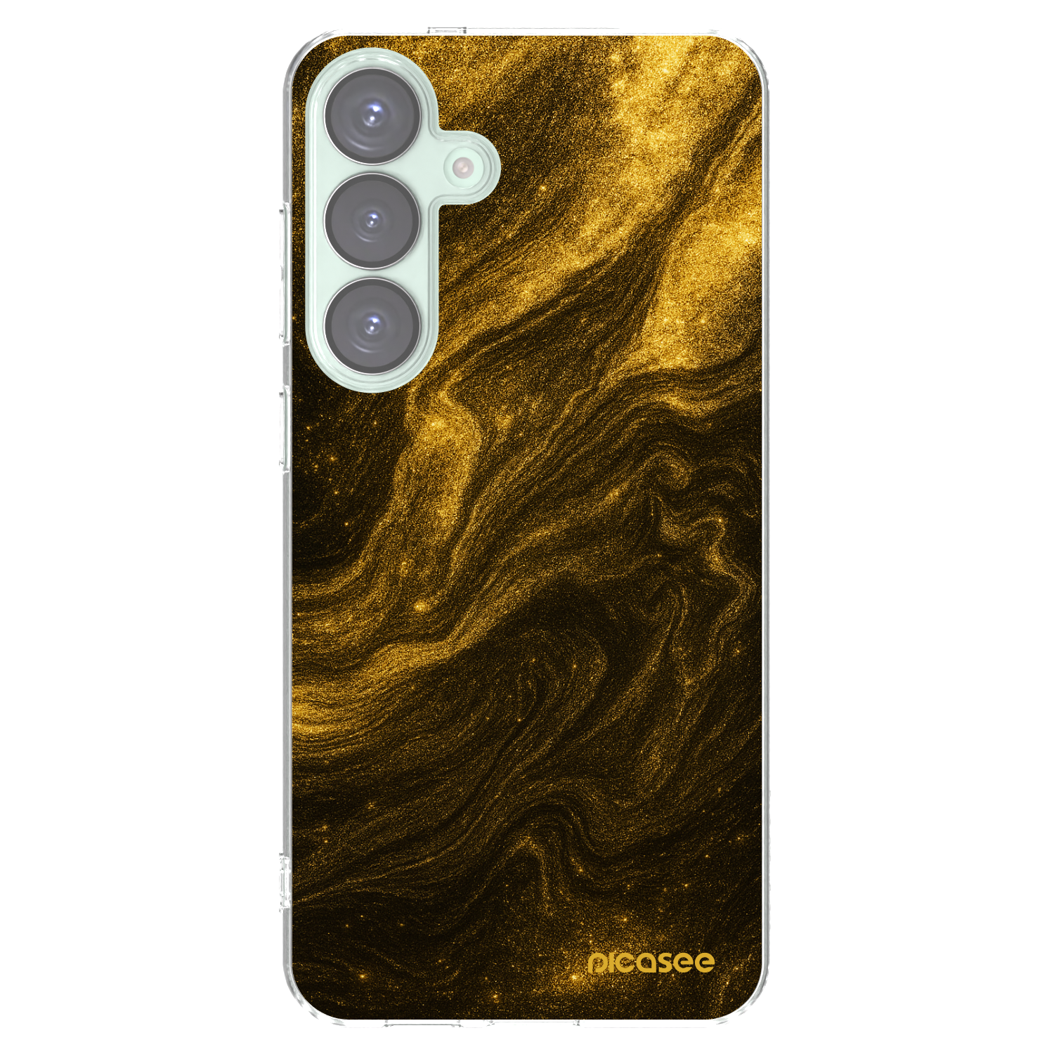 Picasee silikonový průhledný obal pro Samsung Galaxy S25+ 5G - Černá