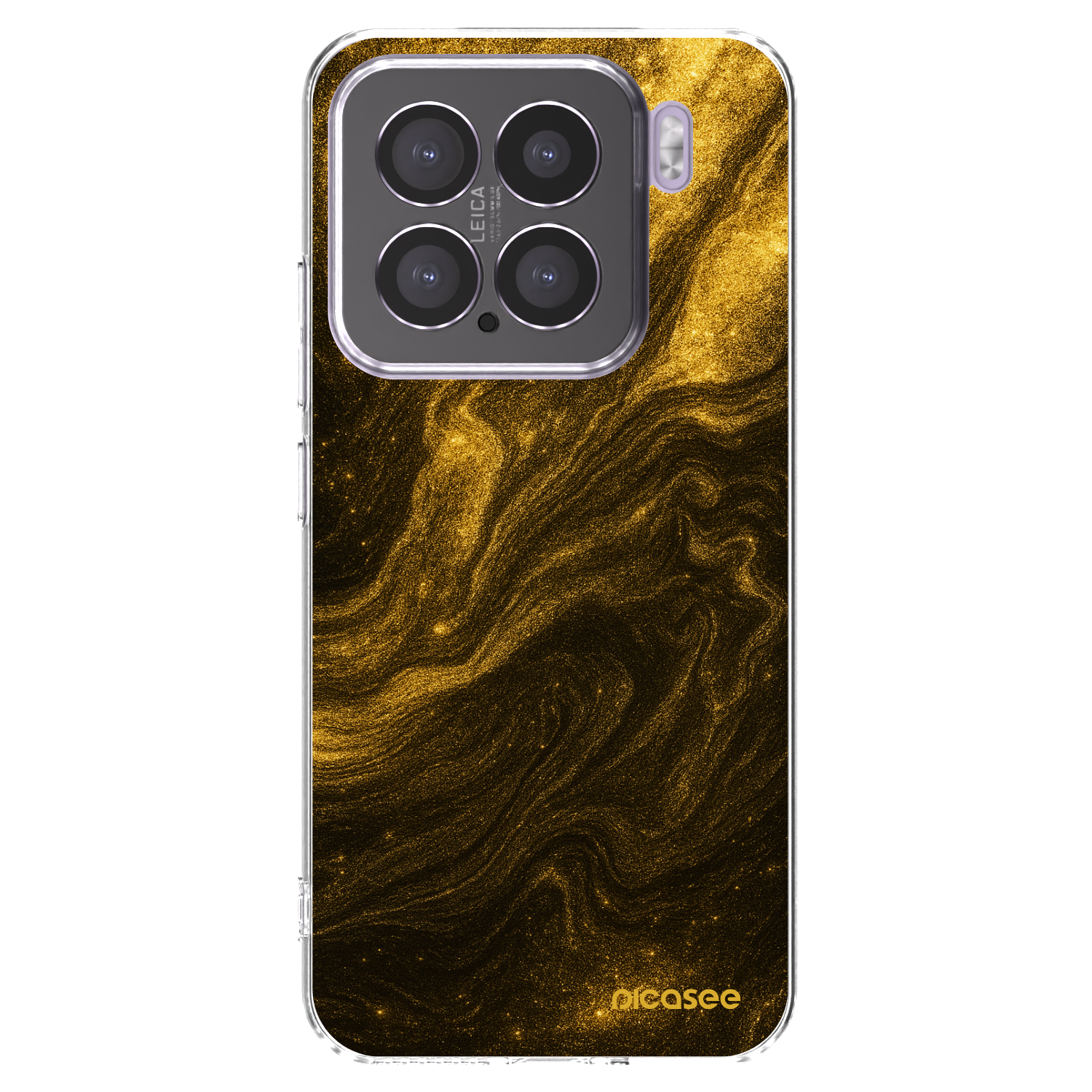 Picasee silikonový průhledný obal pro Xiaomi 15 - Černá
