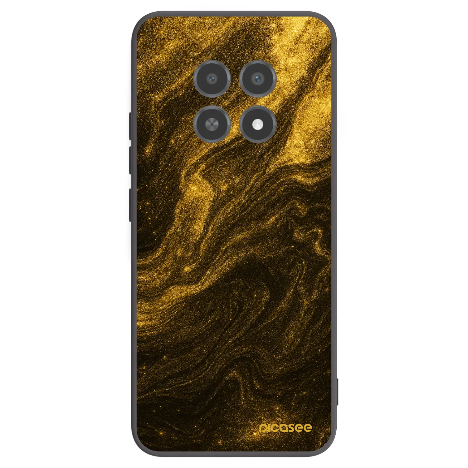 Picasee silikonový černý obal pro Realme 12X - Černá