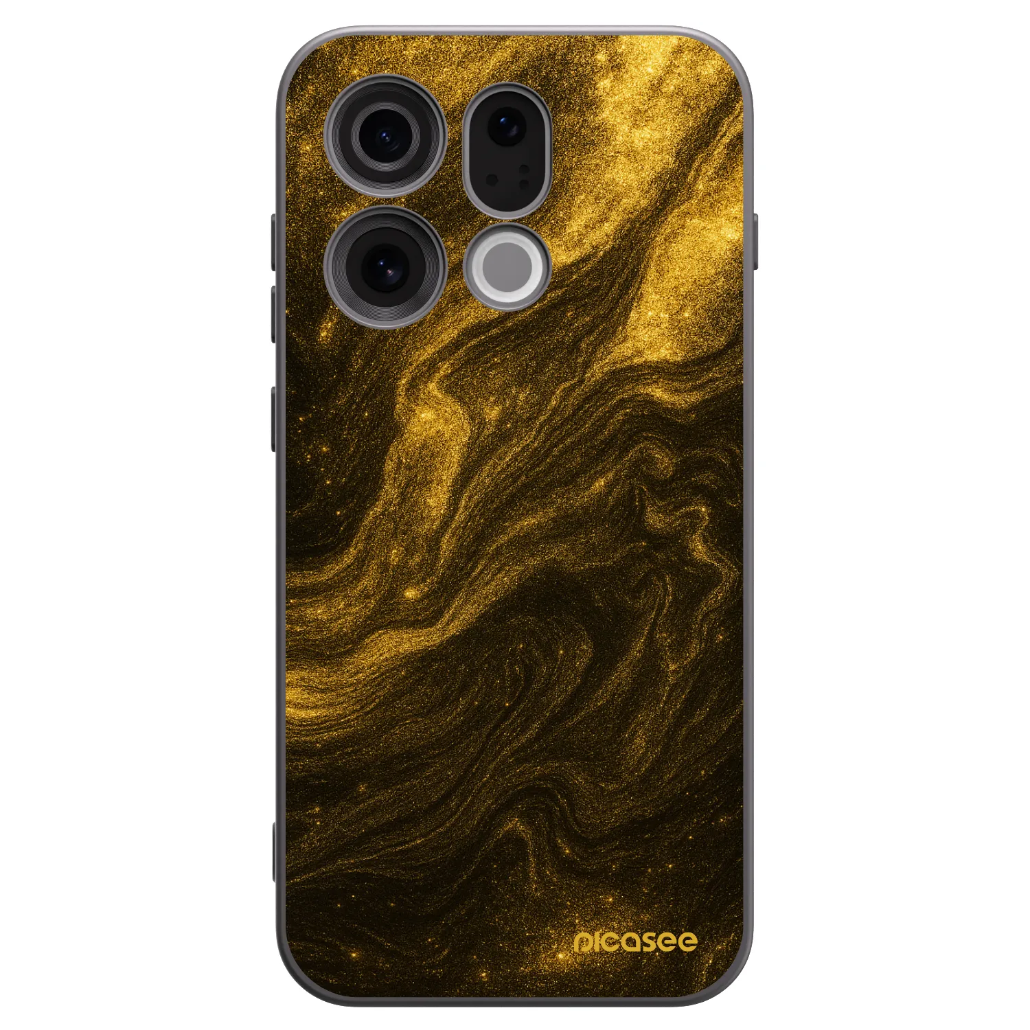 Picasee silikonový černý obal pro OPPO Find X9 - Černá