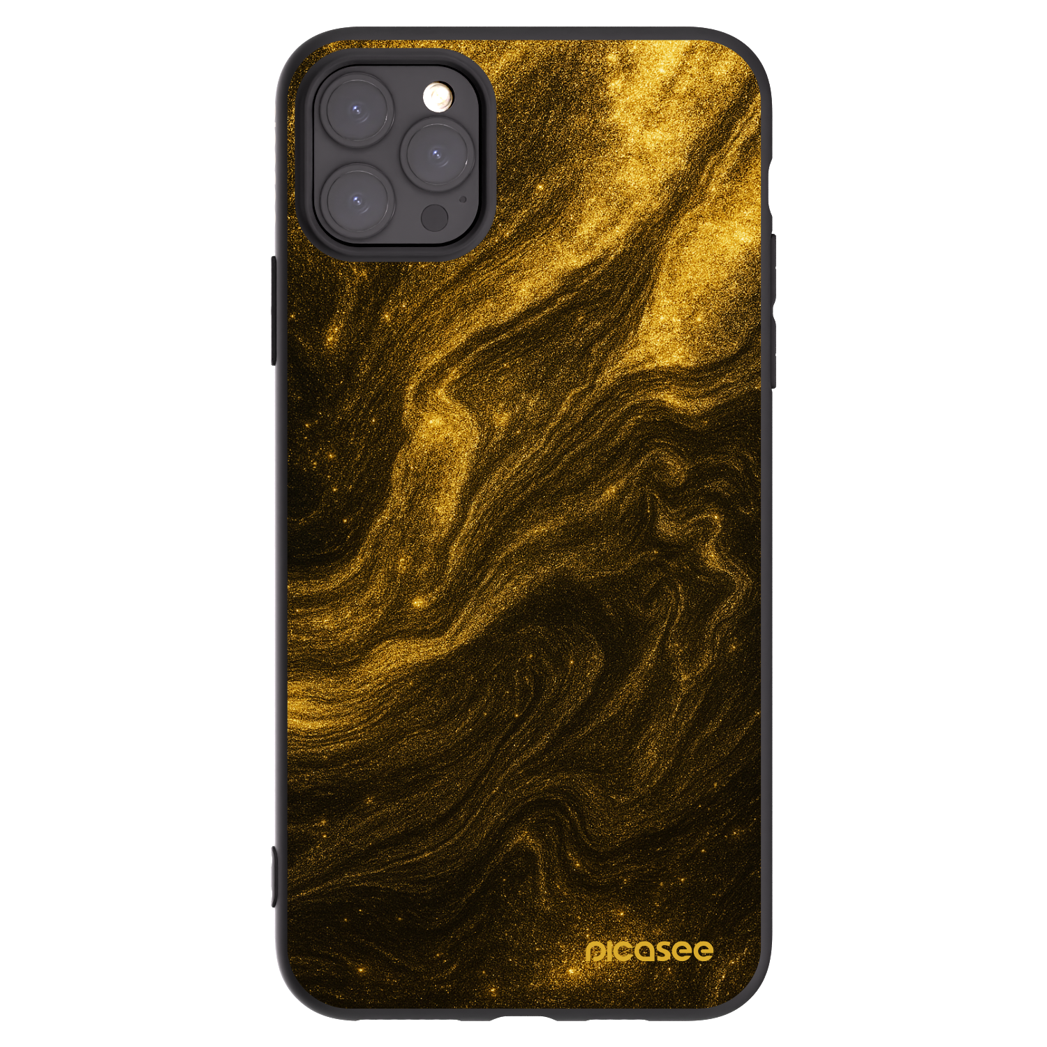 Picasee silikonový černý obal pro Apple iPhone 11 Pro Max - Černá
