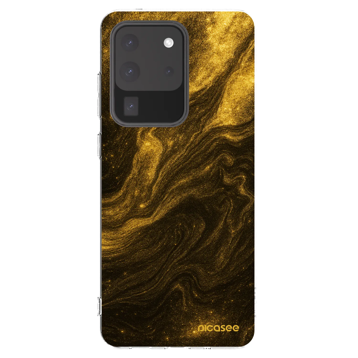 Picasee silikonový průhledný obal pro Samsung Galaxy S20 Ultra 5G G988F - Černá